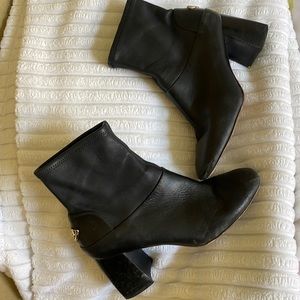 Tory Burch Black healed boots